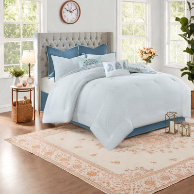 Premium Cotton Bedding Sets, Reversible Floral Comforter, Style For Home