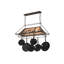 Moose at Lake Handcrafted Hanging Pot Rack-124968229