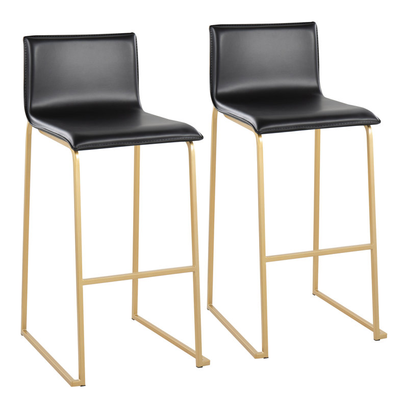Tabouret Middlebrook, Noir, Or, Tabouret de bar (siège d'une hauteur de 30 po)