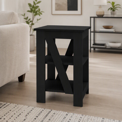 Taylor End Table, Side Table, Nightstand, 3-Tier Storage Shelf, Sofa Table for Small Space