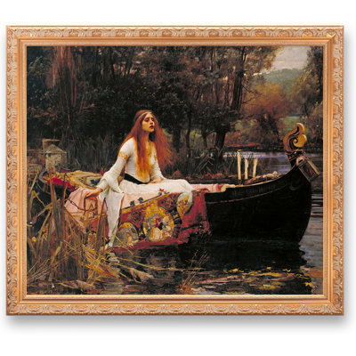 «The Lady of Shalott» par John William Waterhouse, impression sur toile, estampe numérique, art mural pour décoration intérieure