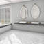 Timeless Hex Calacatta 8-5/8" x 9-7/8" Beveled Porcelain Patterned Wall & Floor Tile