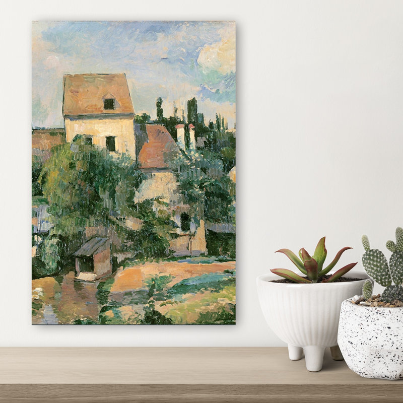Moulin De La Couleuvre à Pontoise, 1881 Abstract Contemporary Landscape Architecture Wall Art Print, H 18 po x l 12 po