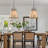 3-Light Airy Woven Cone Pendant-870312850