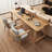 Light walnut Rectangular Solid Wood desk-108927764