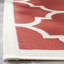 Tapis d'intérieur / extérieur à motif géométrique rouge / beige Arneshia-912009955