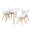 Zane 4 Person Modern Dining Table Set-183321891-183321893