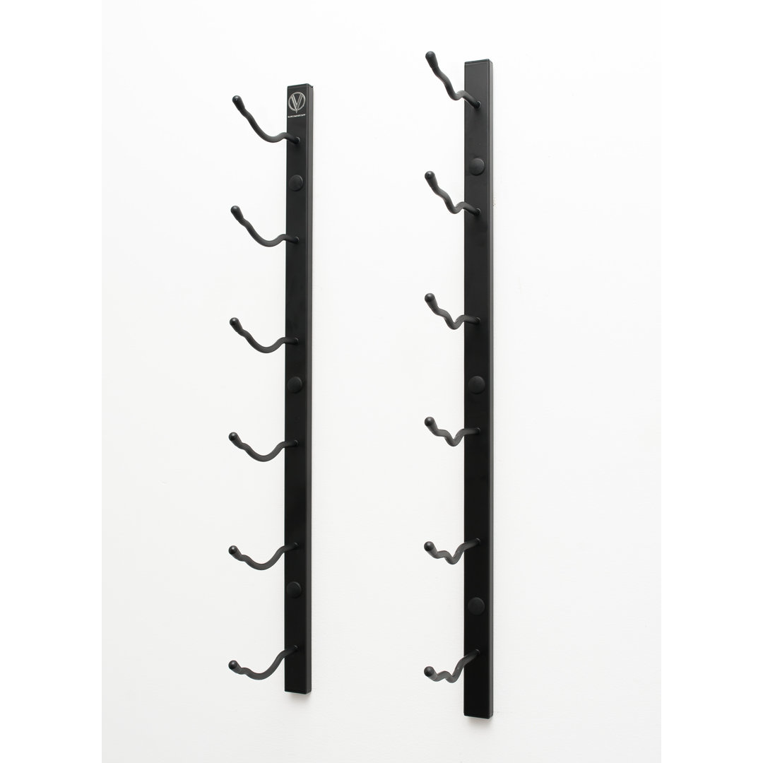 Hinderich 6 Bottle Wall Mounted Wine Bottle Rack Rebrilliant 
