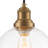 Luminaire suspendu sphère en verre transparent 1 lumière