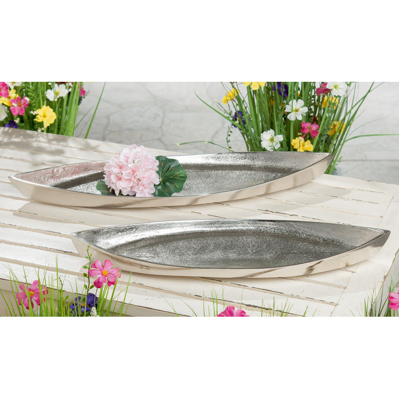 Radabaugh Aluminum Decorative Bowl 1, 6cm H x 60cm W x 21cm D