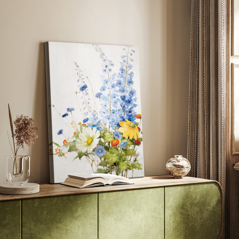 Wild Garden I -Galerie enveloppée Cavas, H 48 po x l 32 po