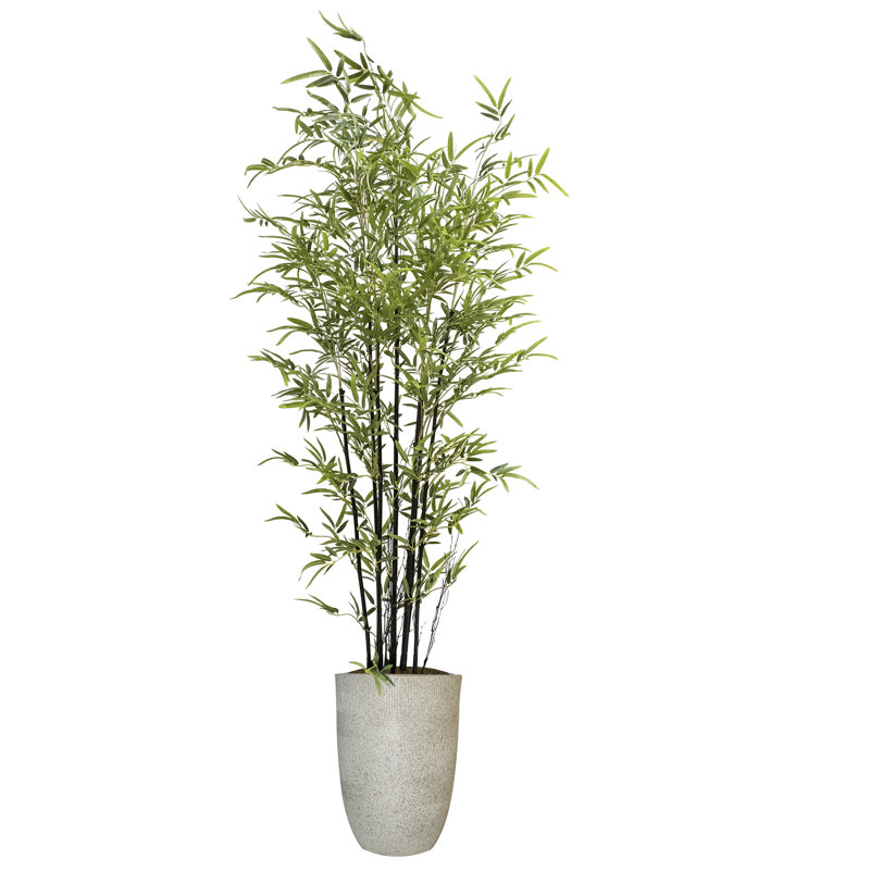 88'' Faux Bamboo Tree in Fiberstone Planter