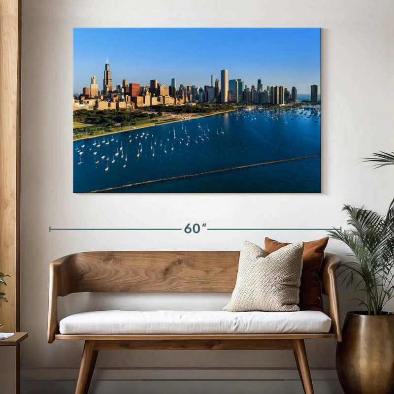 Nicci Monroe Harbour Aerial, 34" H x 51" W