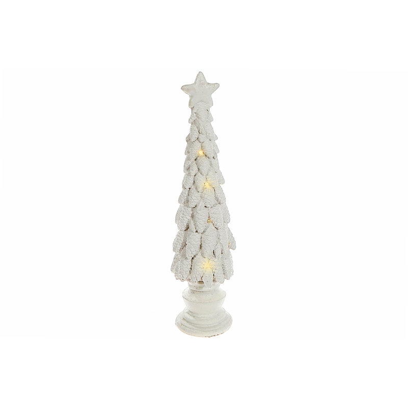 Arbre à pomme de pin Led magnésie blanche