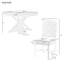 Ensemble repas Harmonique Retro Elegance avec rallonge papillon extensible-117430340-117430338