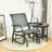 Cleamon Steel Outdoor Glider-2067988554