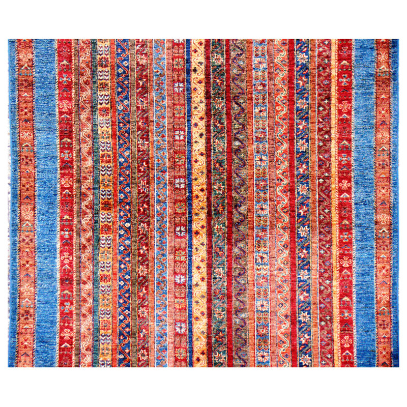 Afghan Wool Geometric Area Rug