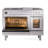 ILVE Professional Plus II 48 Dual Fuel Range, 8 Sealed Burners, Griddle (Stainless Steel)-98196412-98196414