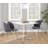 Terrence 18.5" Faux Leather Upholstered Parsons Chairs-912304080