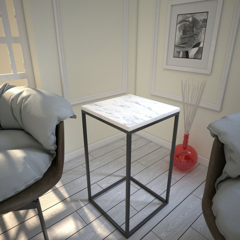 Table de bout Deshields, Blanc