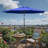 120" Market Patio Umbrella, Octagonal, Navy-1990716194-1993895533