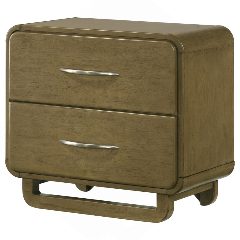 Tully Nutmeg 2-Drawers Nightstand