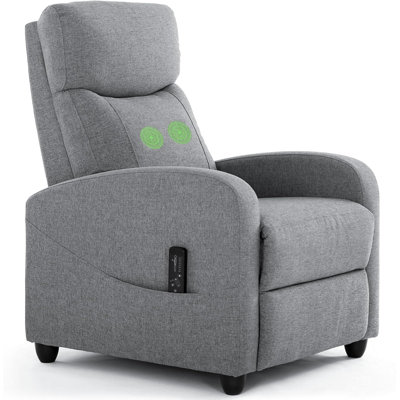Recliner Chair Massage Sofa, Theater Seat, Lumbar Support, Adjustable Backrest by Ebern Designs
