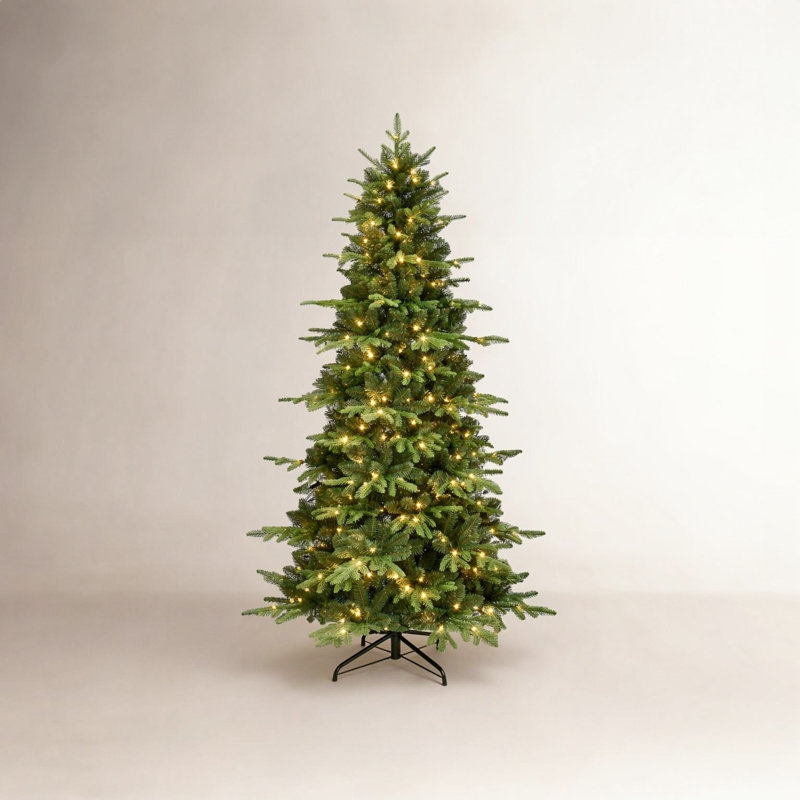 Pre-Lit Spruce Christmas Tree, 4' H