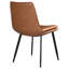 Chaise d'appoint de salle à manger rembourrée Feast Coffee (ensemble de 2)