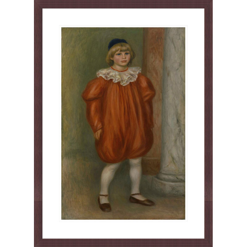 The Clown (Le Clown) par Pierre-Auguste Renoir, impression giclée encadrée, H 29,5 po x l 21,31 po