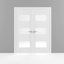 Portes blanches standard en verre givré Sete-58144676