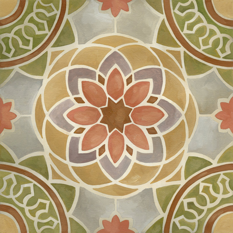 Villa Tile I by Chariklia Zarris - Wrapped Canvas Print, 30cm H x 30cm W x 3.8cm D
