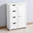 Bathroom Storage Cabinet, Floor Cabinet with Adjustable Shelf and Drawers
