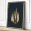 Candlelight Ceremony Art Deco - Wrapped Canvas-579238451-579238457