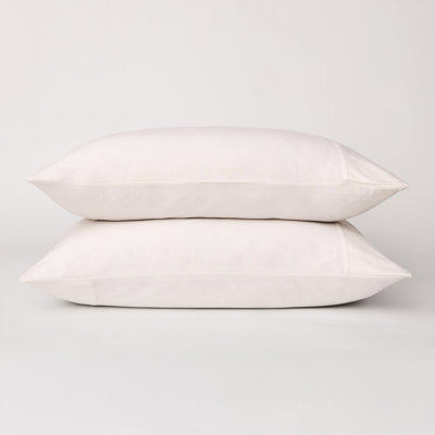 Cloudten Bedding Bamboo Jersey Pillowcase Set - Standard (White)