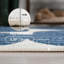 Tapis d'intérieur / extérieur bleu marine / crème à motif géométrique moderne Oliver-1090369628