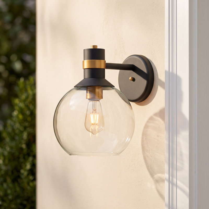 Kaly Metal Wall Light, 13.25" H x 9.75" W x 9.75" D