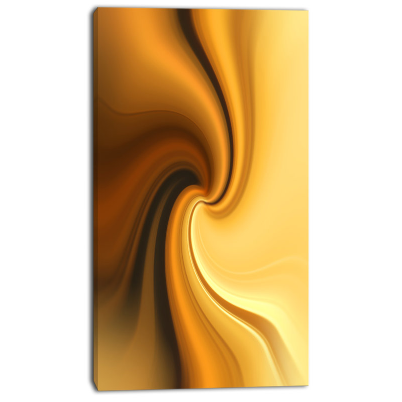 « brown ondulations curveed texture », impression sur toile tendue, H 32 po x l 16 po x P 1 po