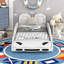 Lit plateforme avec roulettes Race-730369352