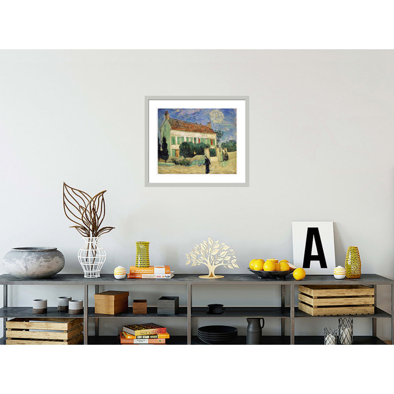 «White House at Night» par Vincent van Gogh, impression giclée encadrée, 23,5 po H x 26,97 po L