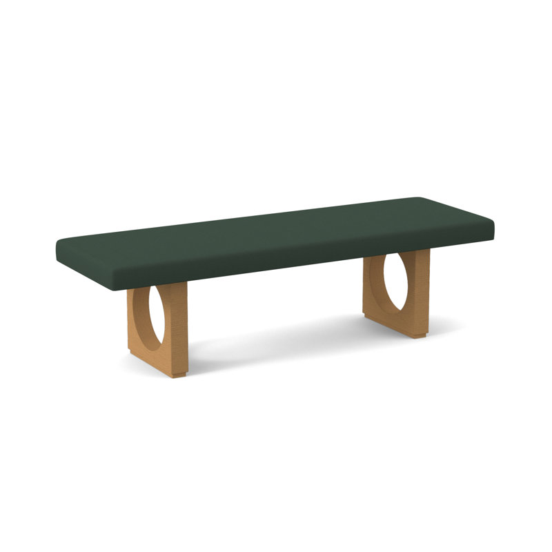 Void Upholstered Bench, Amber, Maya Wheat
