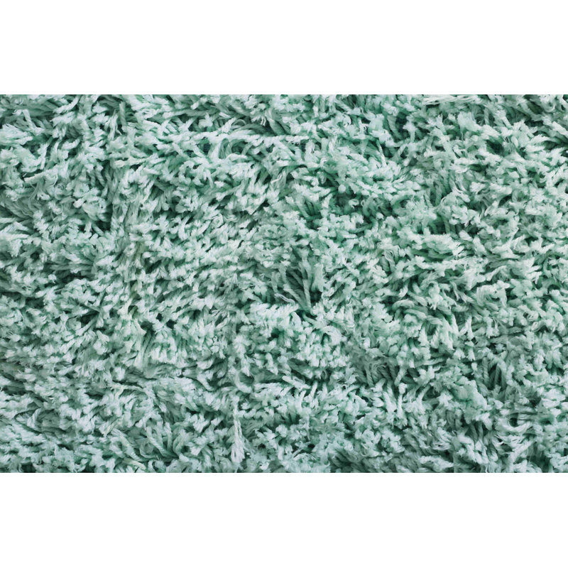 Tapis bleu marine à poils longs Whitcomb, Rectangle 7 pi 3 po x 9 pi 3 po