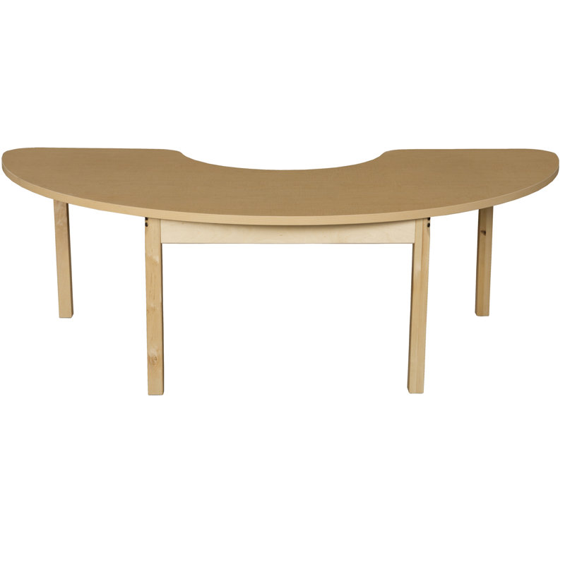 Table d'activité demi-cercle, H 21 po x L 76 po x l 24 po