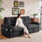 77‘’  Multifunctional 2-In-1 Sofa Bed, Grey-1775613093