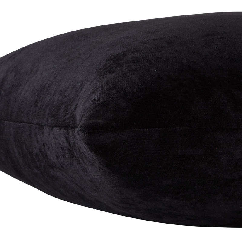  Velvet Polyester Throw Pillow, Sable, Cover Only