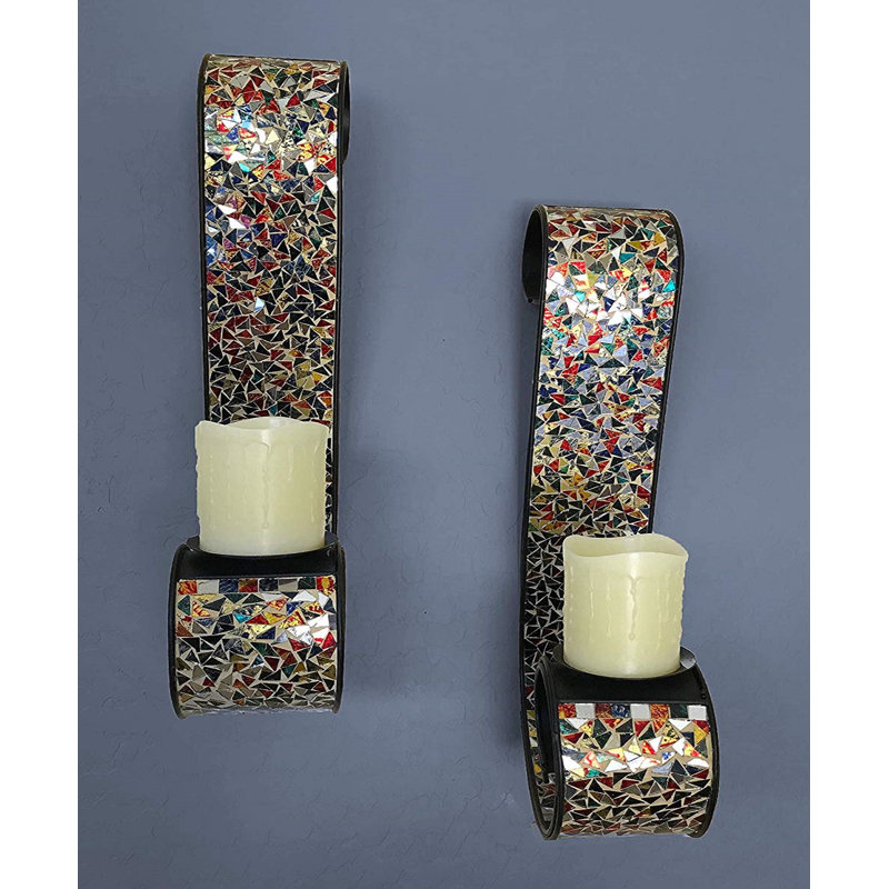 23'' H Wall Wall Sconce, Gemstone Rainbow