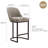 Barrelback Stool with Linen Seat and Metal Base-1246237450-1246237444