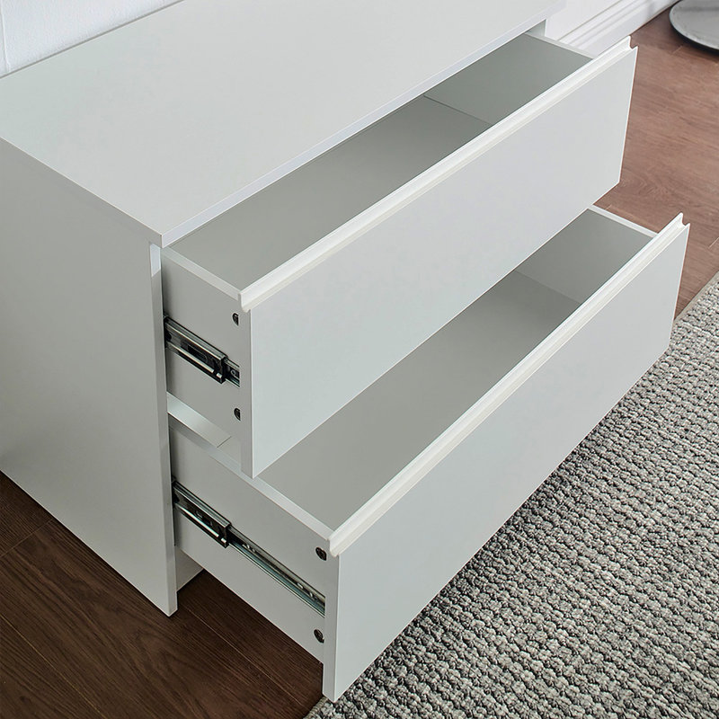 Devi White Wall Mounted Wood Closet System, White
