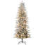 Arbre de Noël artificiel 7,5 pi avec 7,5 branches claires et 350 lumières jaunes claires