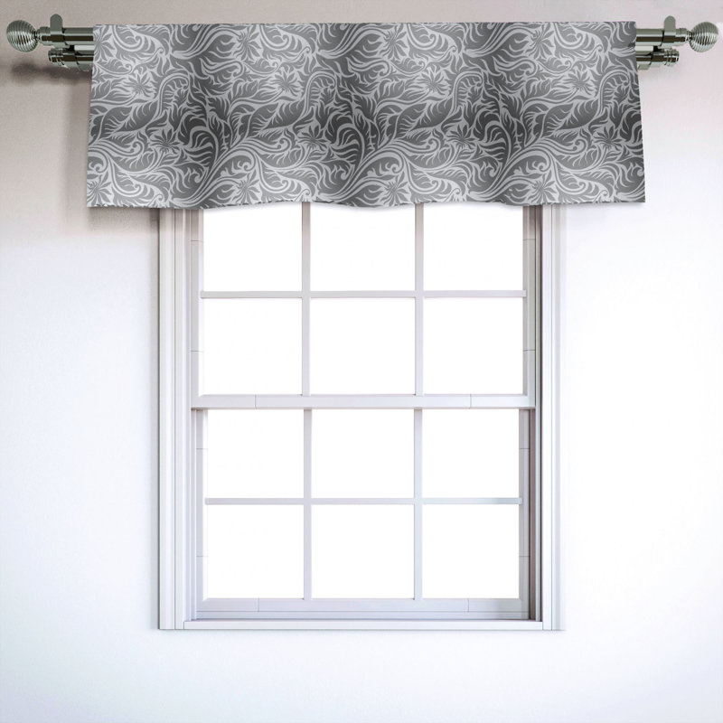 Sateen Ruffled Window Valance